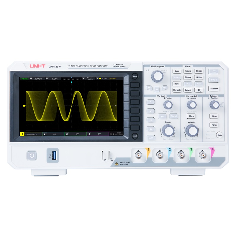 Digital Storage Oscilloscope 4 Channel 100Mhz - Osiloskop Digital UNI-T UPO1104X 100MHz 4