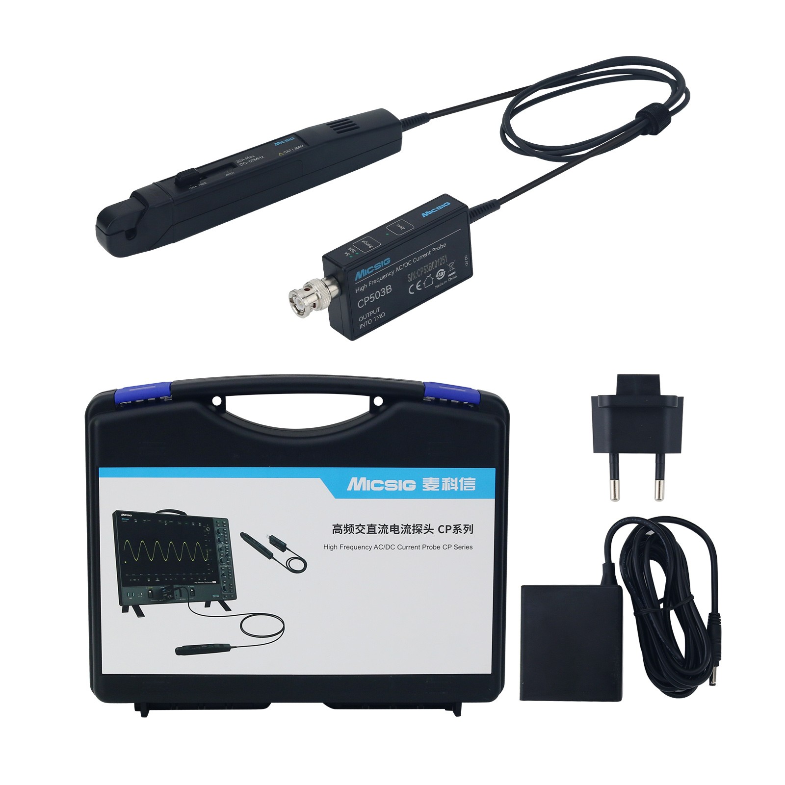 Micsig CP503B 50MHz 5A/30A Pro - Current Probe Ac Dc 50Mhz Oscilloscope ulasan dan harga