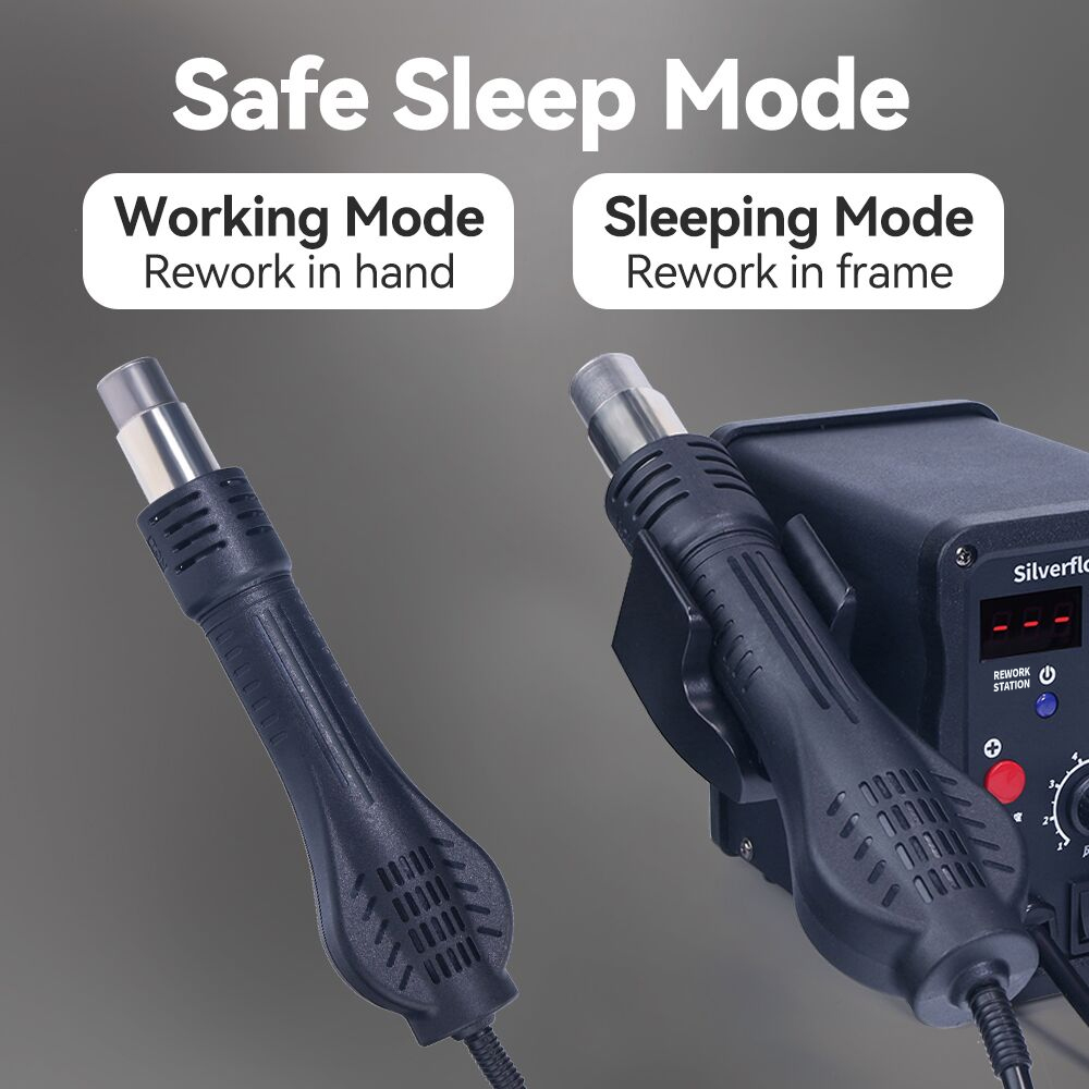 Silverflo stasiun Solder 8586D - Smd Rework Station Hot Air Soldering 2 In 1 ulasan dan harga