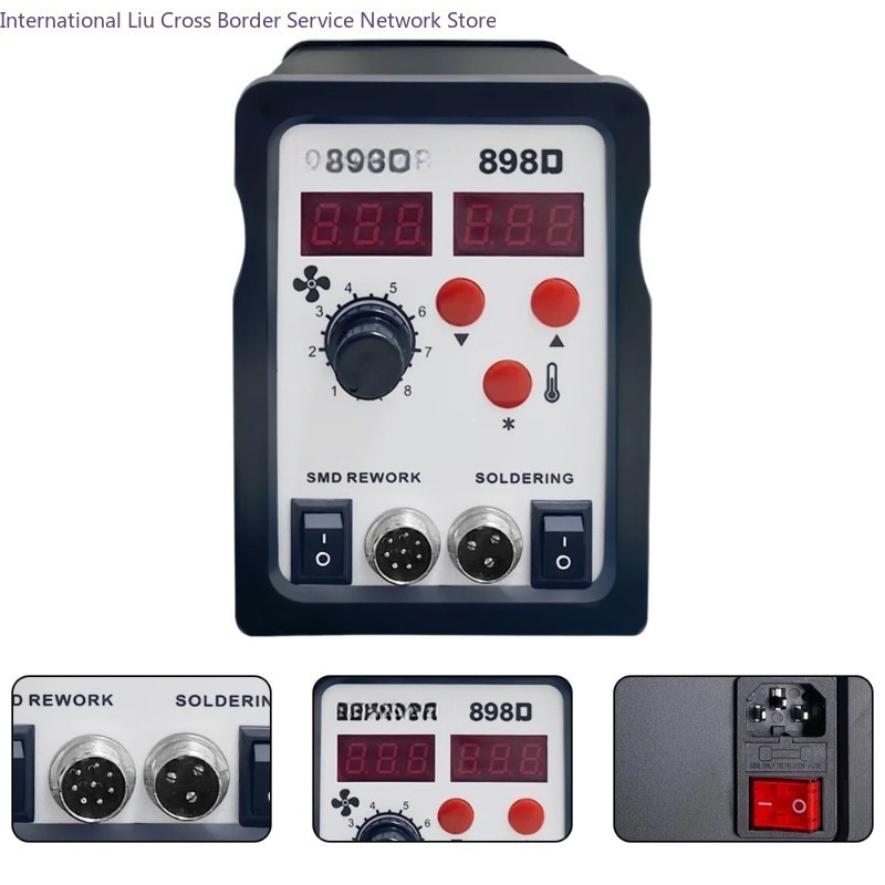 Stasiun Solder 898D 2 in 1 Pis - Smd Rework Station Hot Air Soldering 2 In 1 ulasan dan harga