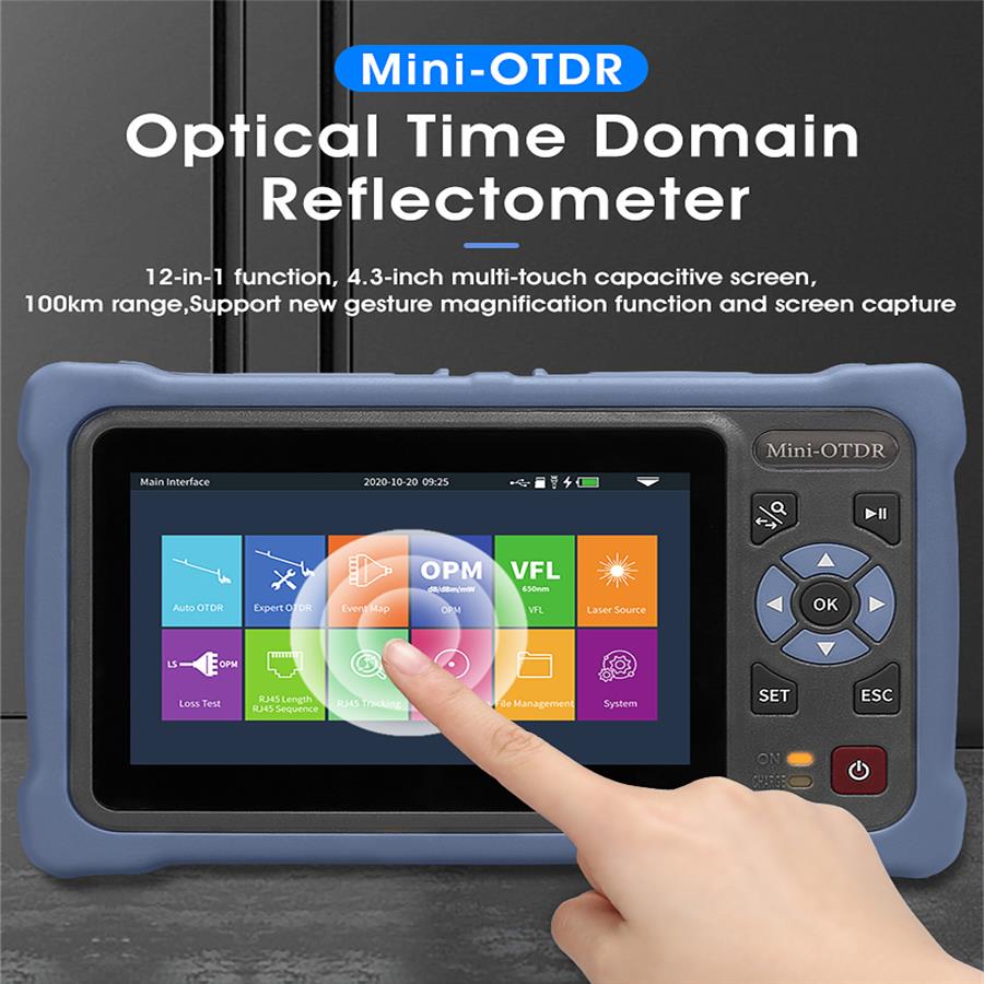 Layar Sentuh 4.3 Inci MINI OTD - Optical Time Domain Reflectometer Otdr 1310 1550Nm ulasan dan harga