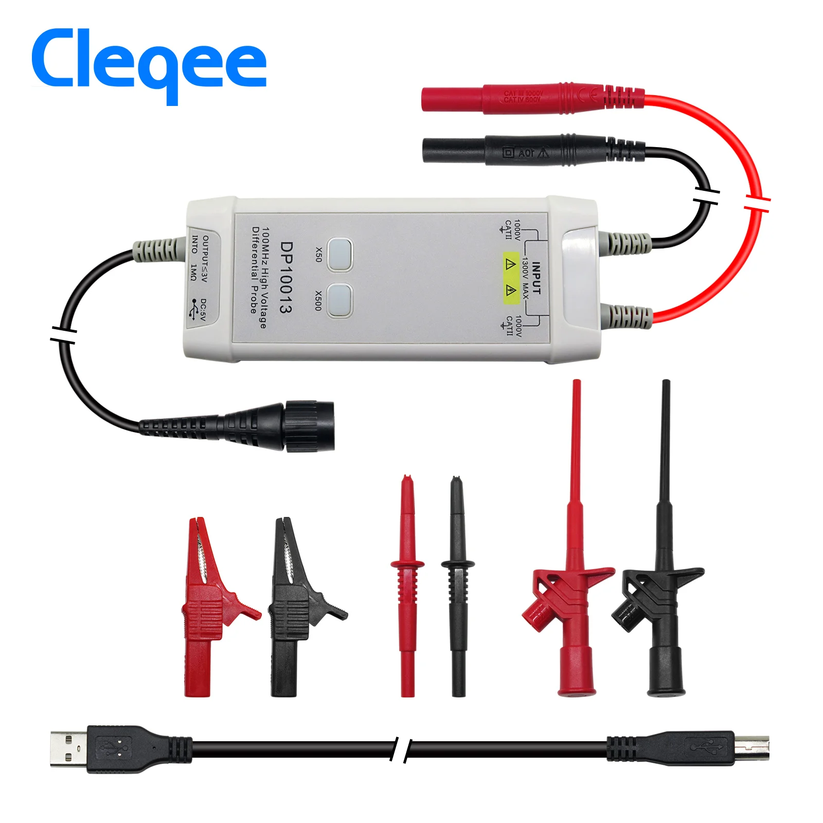 Cleqee 1300V 100MHz Osiloskop  - High Voltage Differential Probe 100Mhz 1300V ulasan dan harga