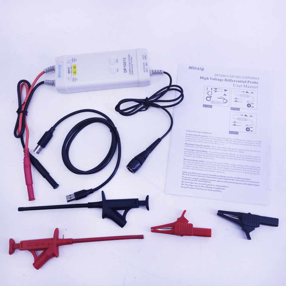 Oscilloscope Micsig DP10013 13 - High Voltage Differential Probe 100Mhz 1300V ulasan dan harga