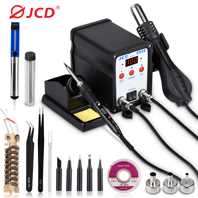 JCD mesin solder 2 IN 1, mesin - Smd Rework Station Hot Air Soldering 2 In 1 ulasan dan harga