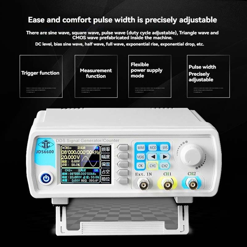 Generator Sinyal DDS Saluran G - Dual Channel Arbitrary Waveform Function Generator 60Mhz ulasan dan harga