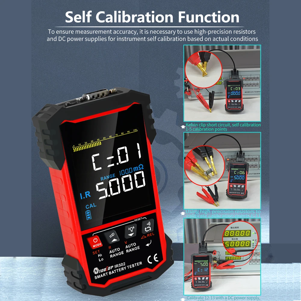 TOOLTOP ± 120V penguji ketahan - Battery Internal Resistance Tester Four Wire ulasan dan harga