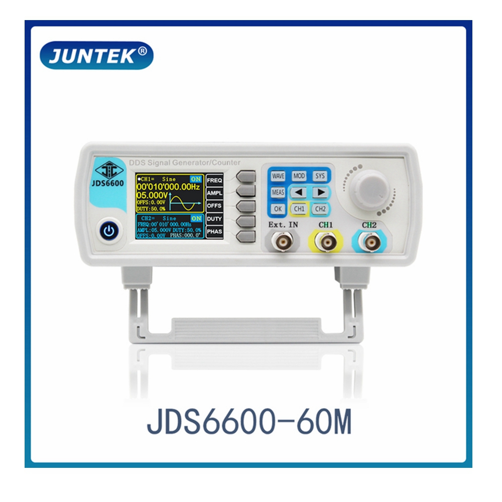 JDS6600 60MHz DDS Fungsi Gener - Dual Channel Arbitrary Waveform Function Generator 60Mhz ulasan dan harga