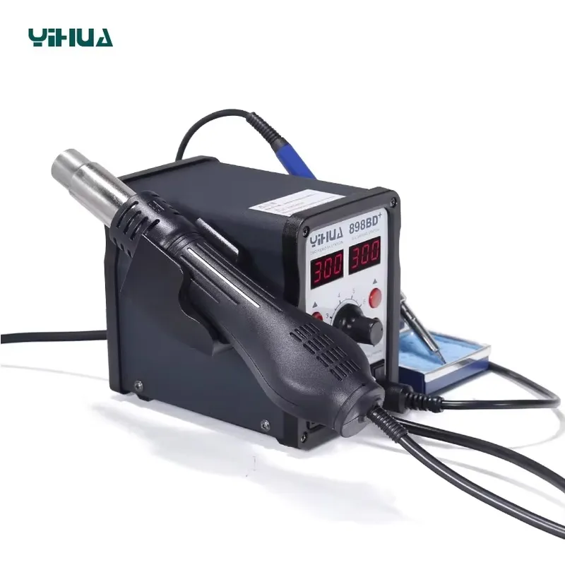 YIHUA 898BD+ 220V 2 in 1 Alat  - Smd Rework Station Hot Air Soldering 2 In 1 ulasan dan harga