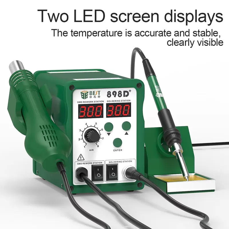 Stasiun Solder Digital BST-898 - Smd Rework Station Hot Air Soldering 2 In 1 ulasan dan harga